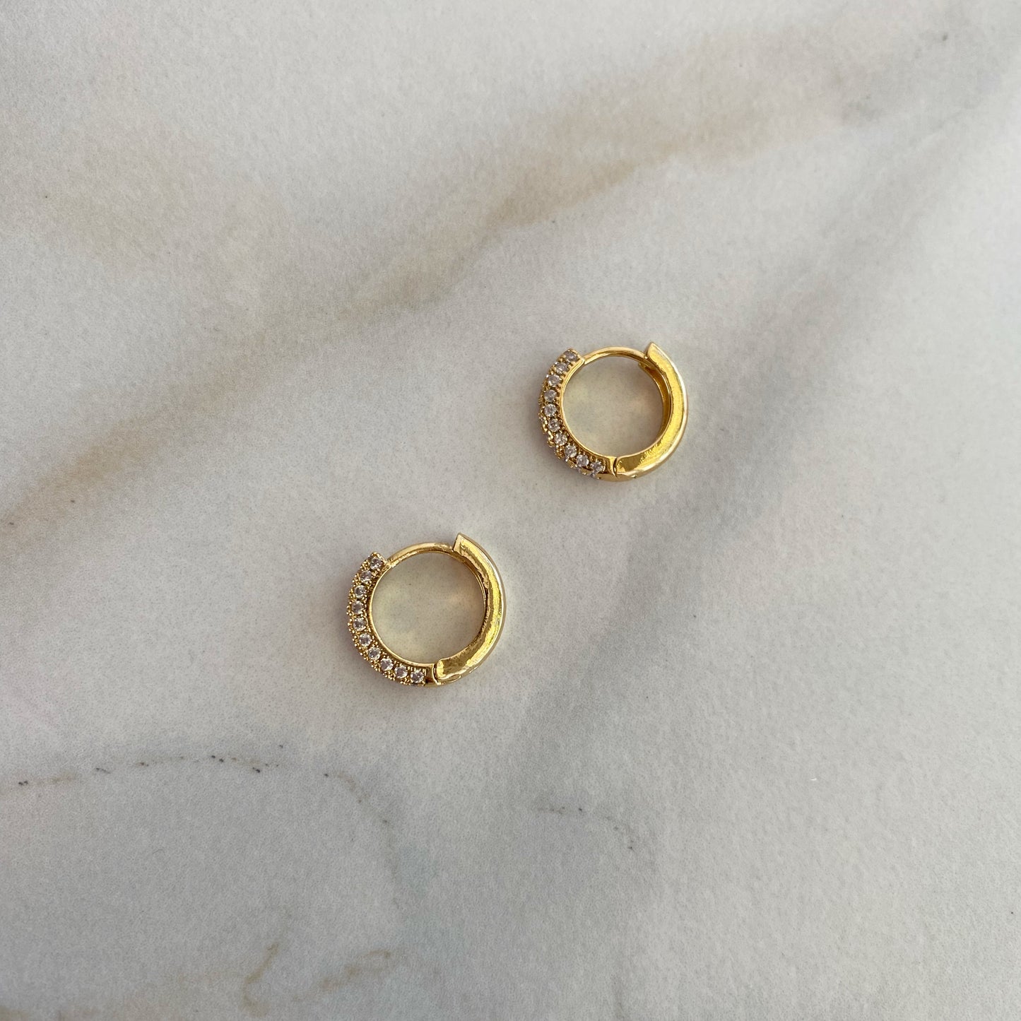 Gold Zircon Huggies